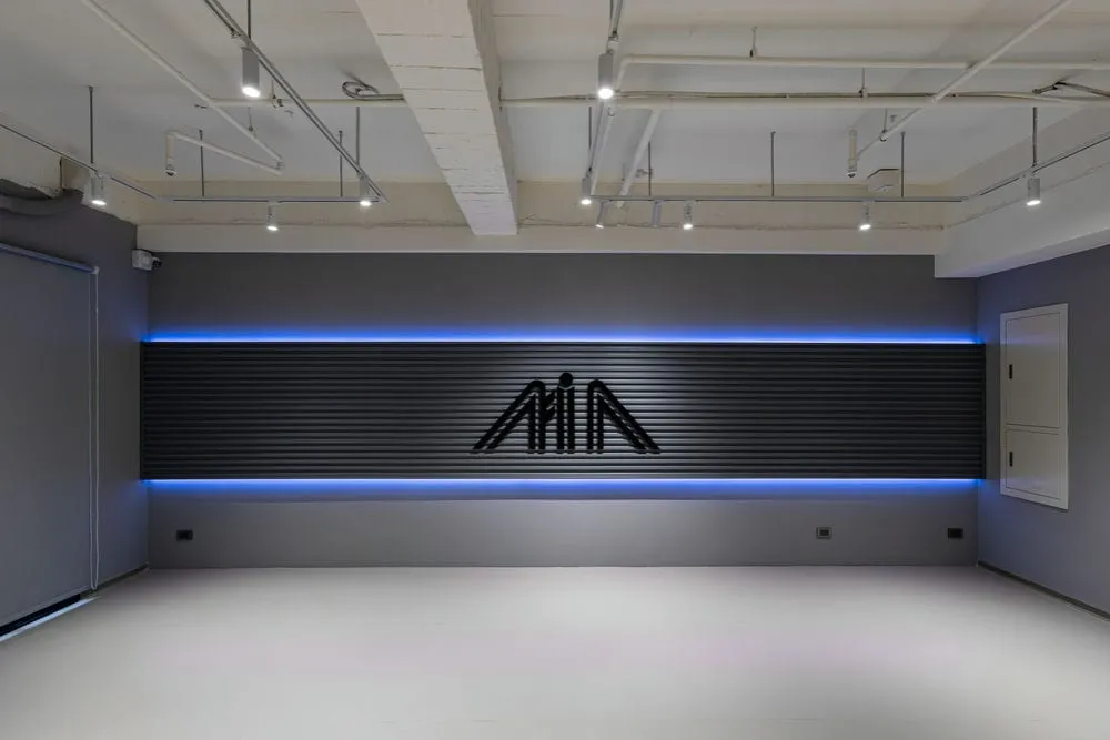 MIA DANCE STUDIO竹北館室內企口板招牌 1