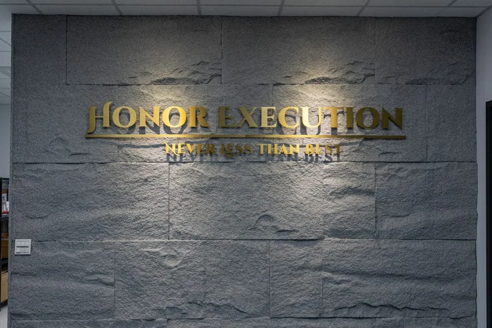 實行微電子公司形象牆招牌 1