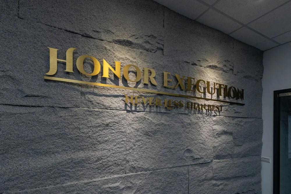 實行微電子公司形象牆招牌 2