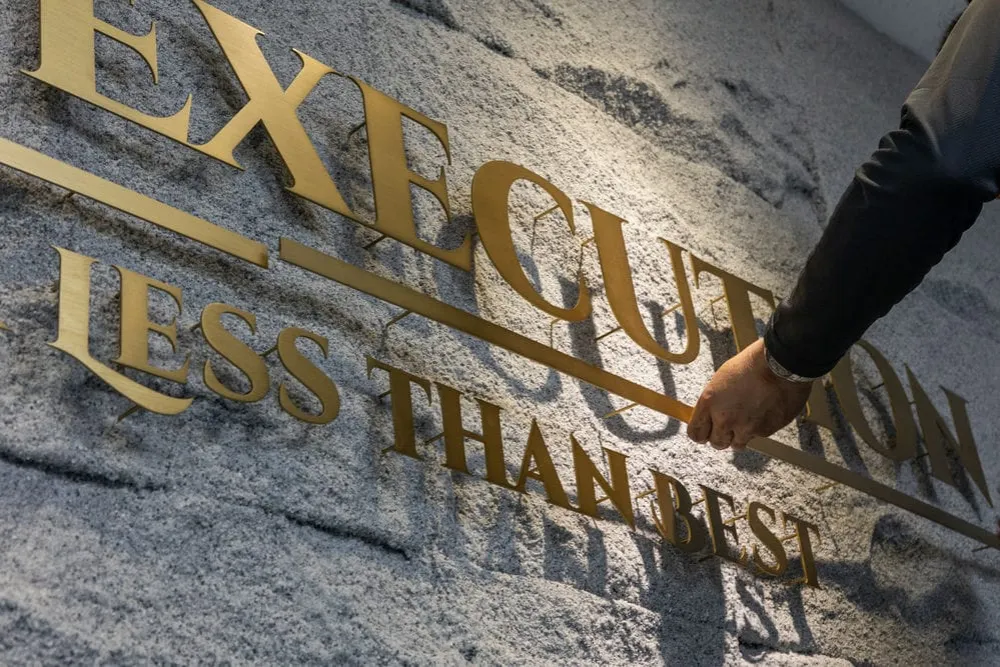 實行微電子公司形象牆招牌 3