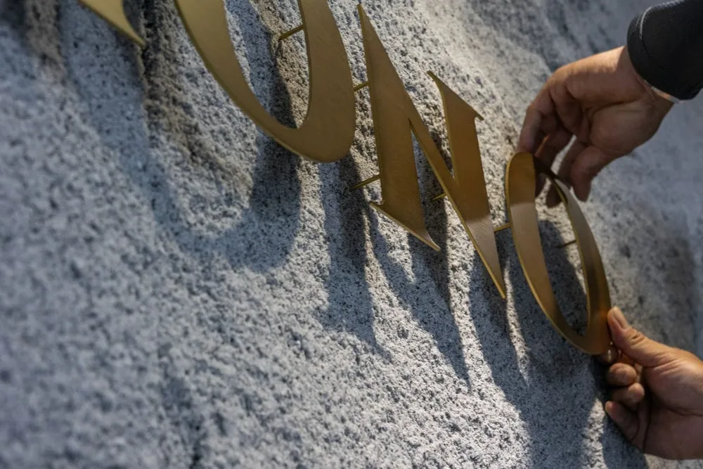 實行微電子公司形象牆招牌 6